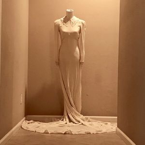 COPY - Vintage Silk Velvet Wedding Dress